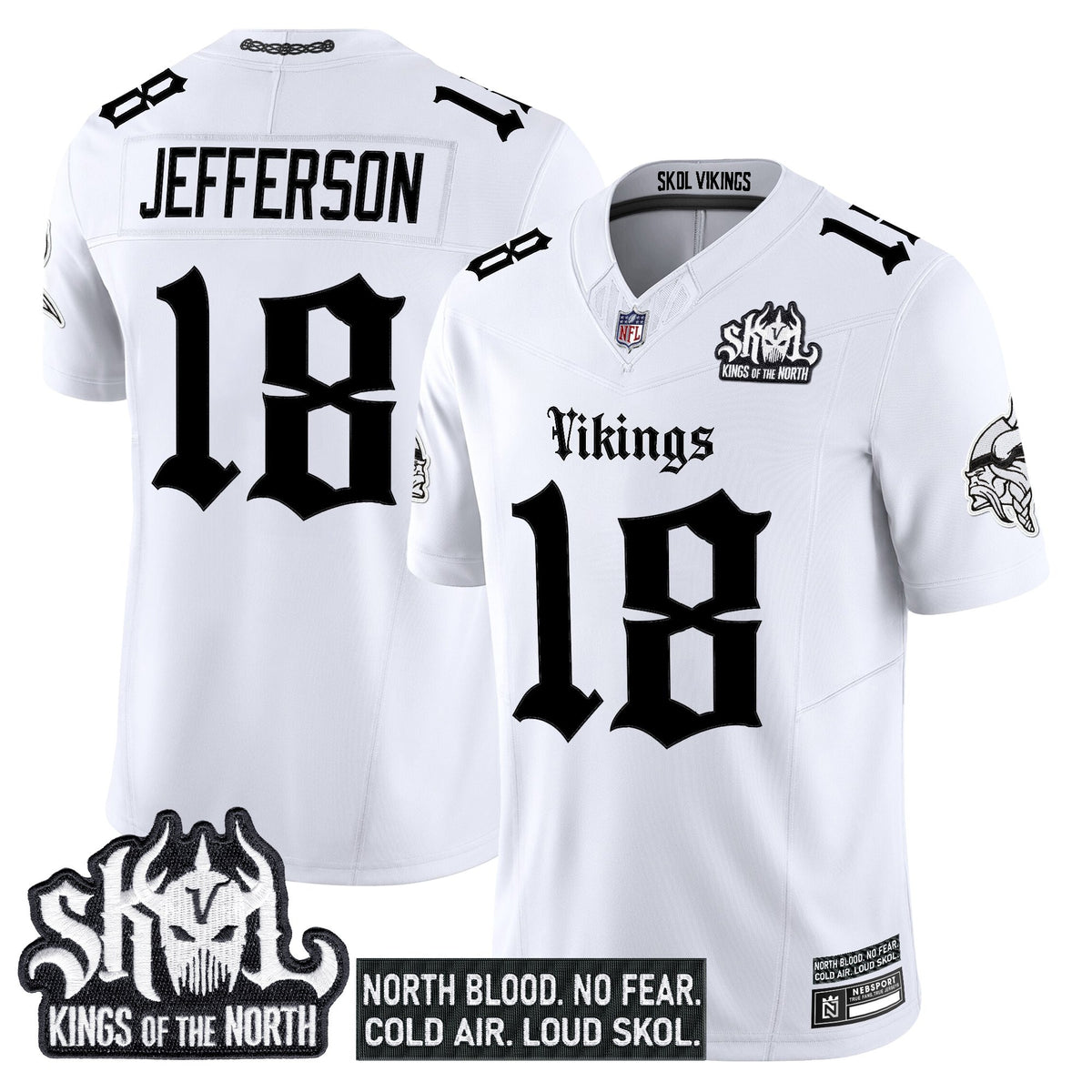 Men's Minnesota Vikings 'Gothic Norseblood Edition' Vapor Limited Jersey - All Stitched