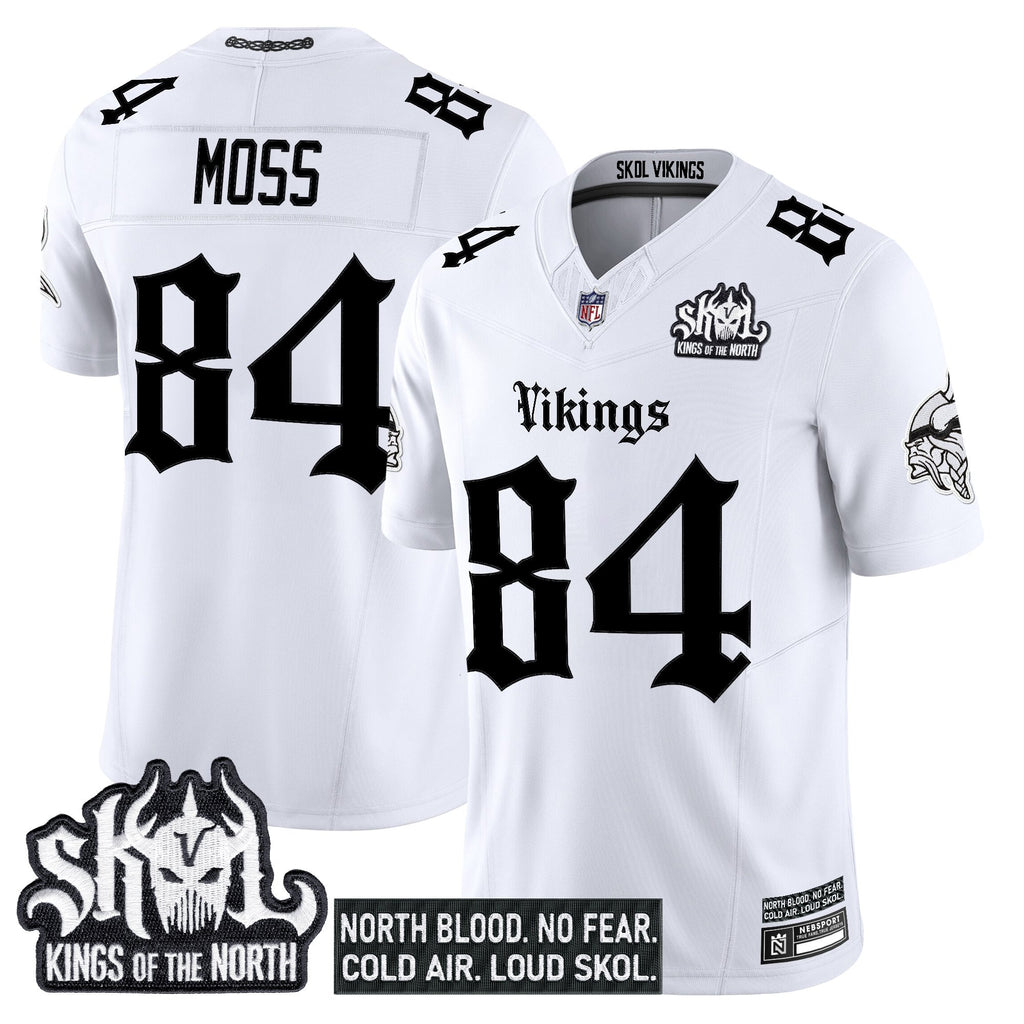 Men's Minnesota Vikings 'Gothic Norseblood Edition' Vapor Limited Jersey - All Stitched
