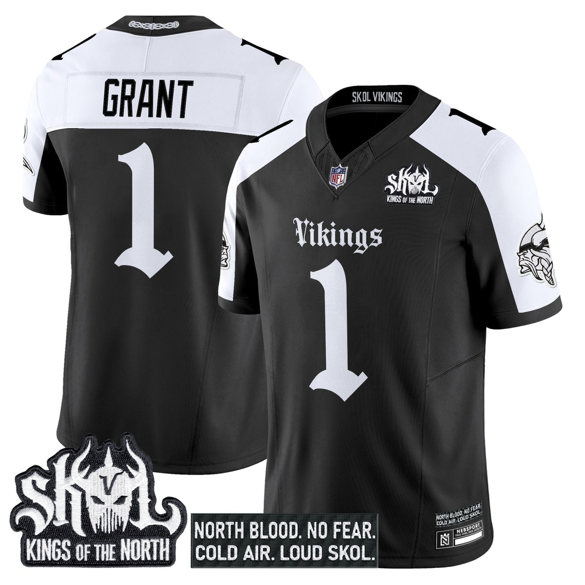 Men's Minnesota Vikings 'Gothic Norseblood Edition' Vapor Limited Jersey - All Stitched