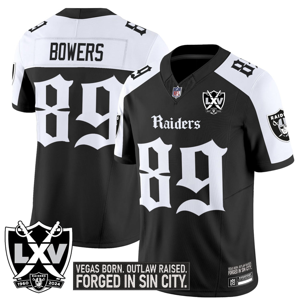 Men's Las Vegas Raiders 'Gothic Sin City Shadows Edition' Vapor Limited Jersey - All Stitched