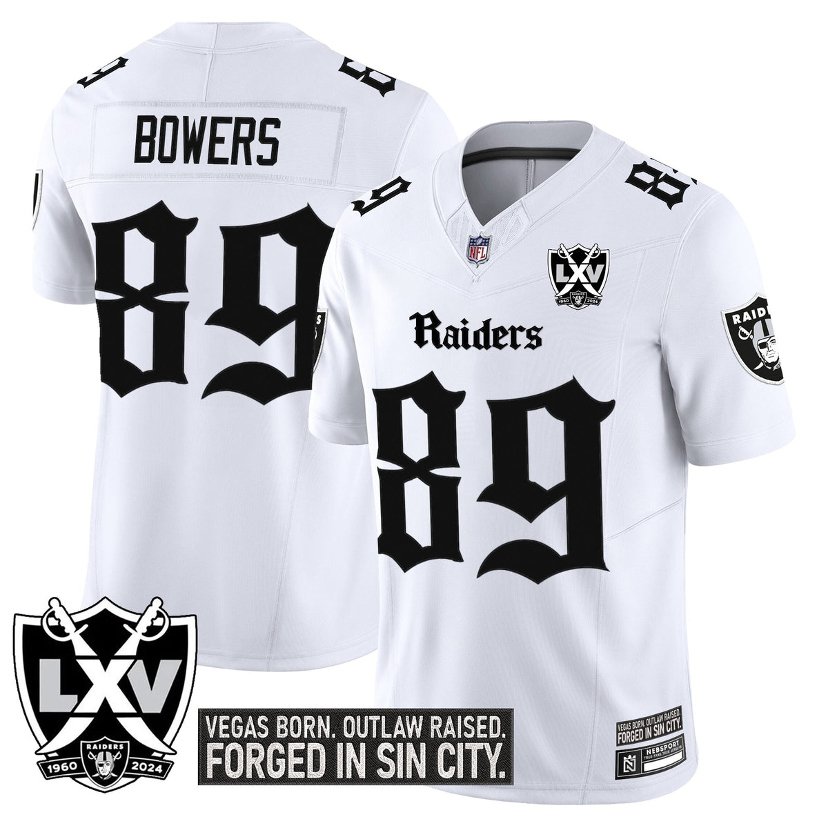 Men's Las Vegas Raiders 'Gothic Sin City Shadows Edition' Vapor Limited Jersey - All Stitched