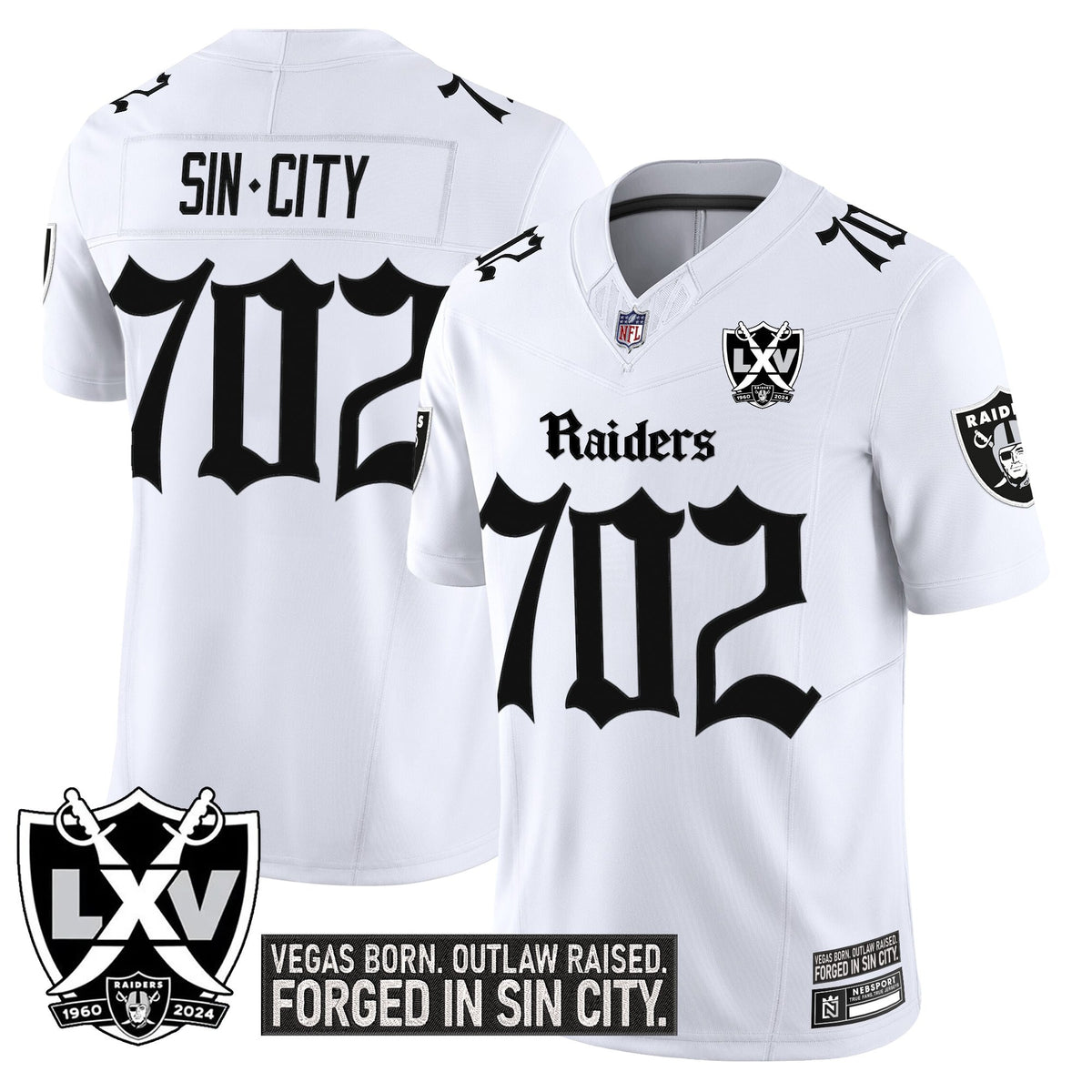 Men's Las Vegas Raiders 'Gothic Sin City Shadows Edition' Vapor Limited Jersey - All Stitched