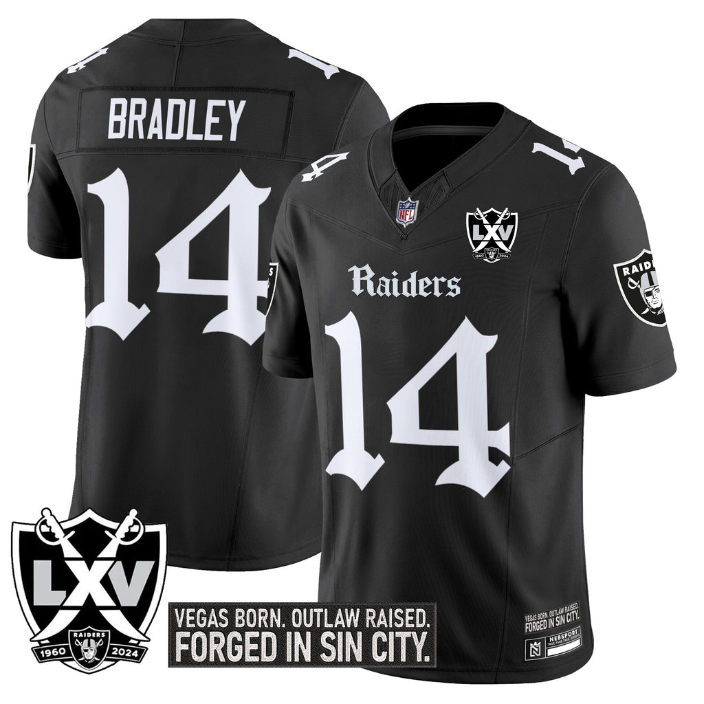 Men's Las Vegas Raiders 'Gothic Sin City Shadows Edition' Vapor Limited Jersey - All Stitched