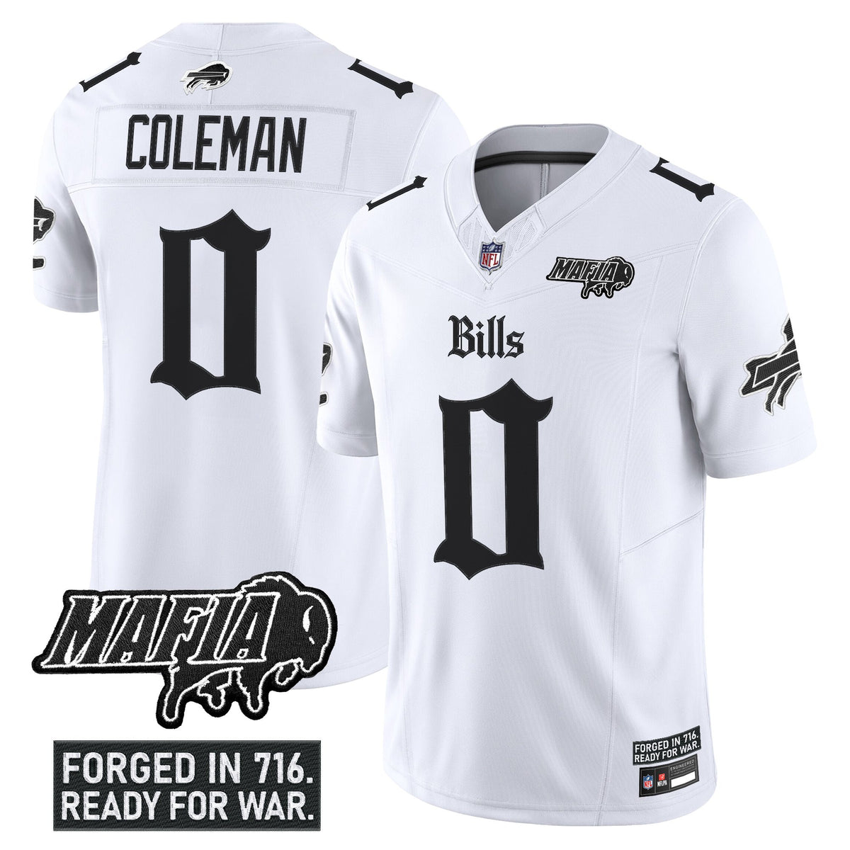 Men's Buffalo Bills 'Gothic Cold Front Edition' Vapor Limited Jersey V2 - All Stitched