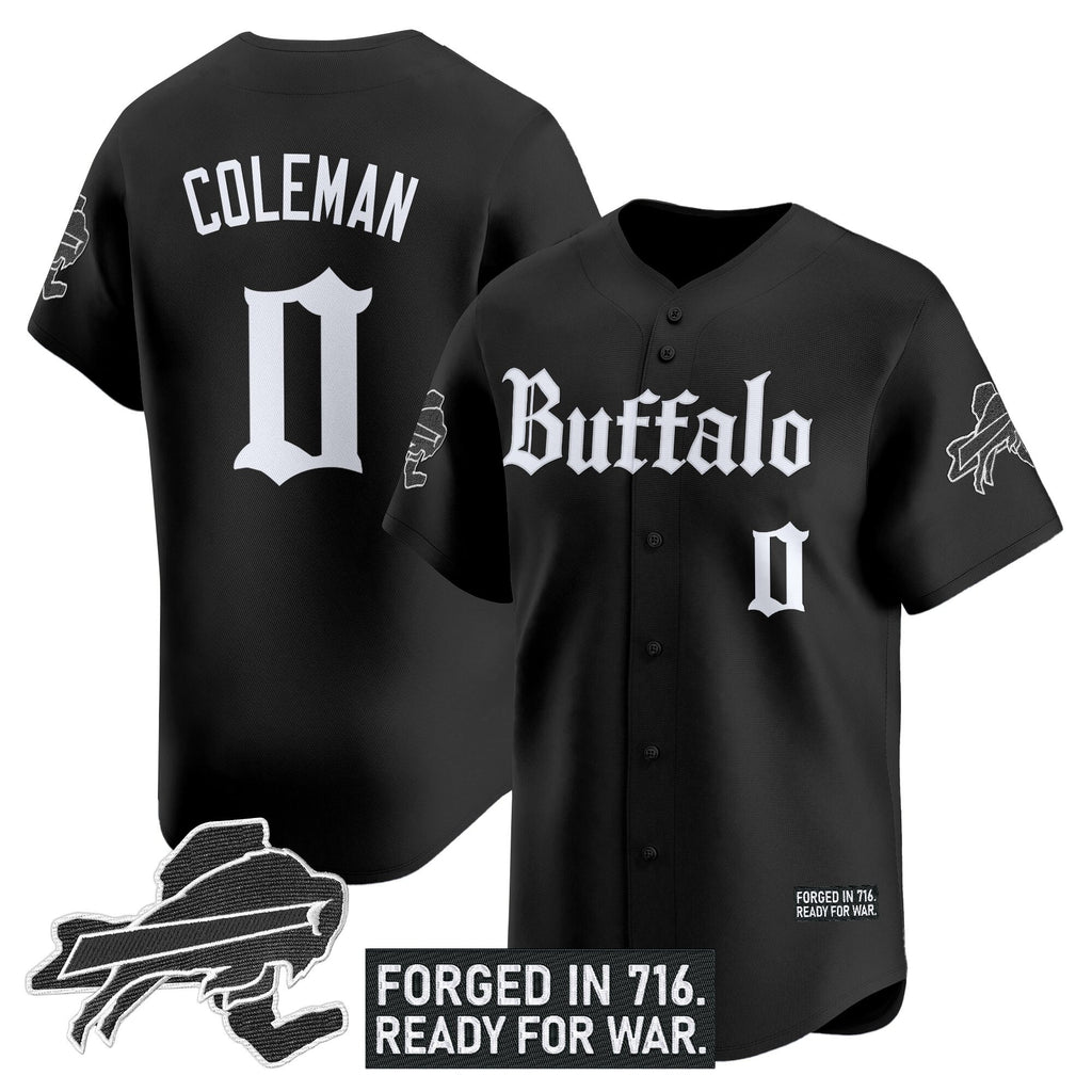 Men's Buffalo Bills 'Gothic Cold Front Edition' Vapor Baseball Jersey - All Stitched