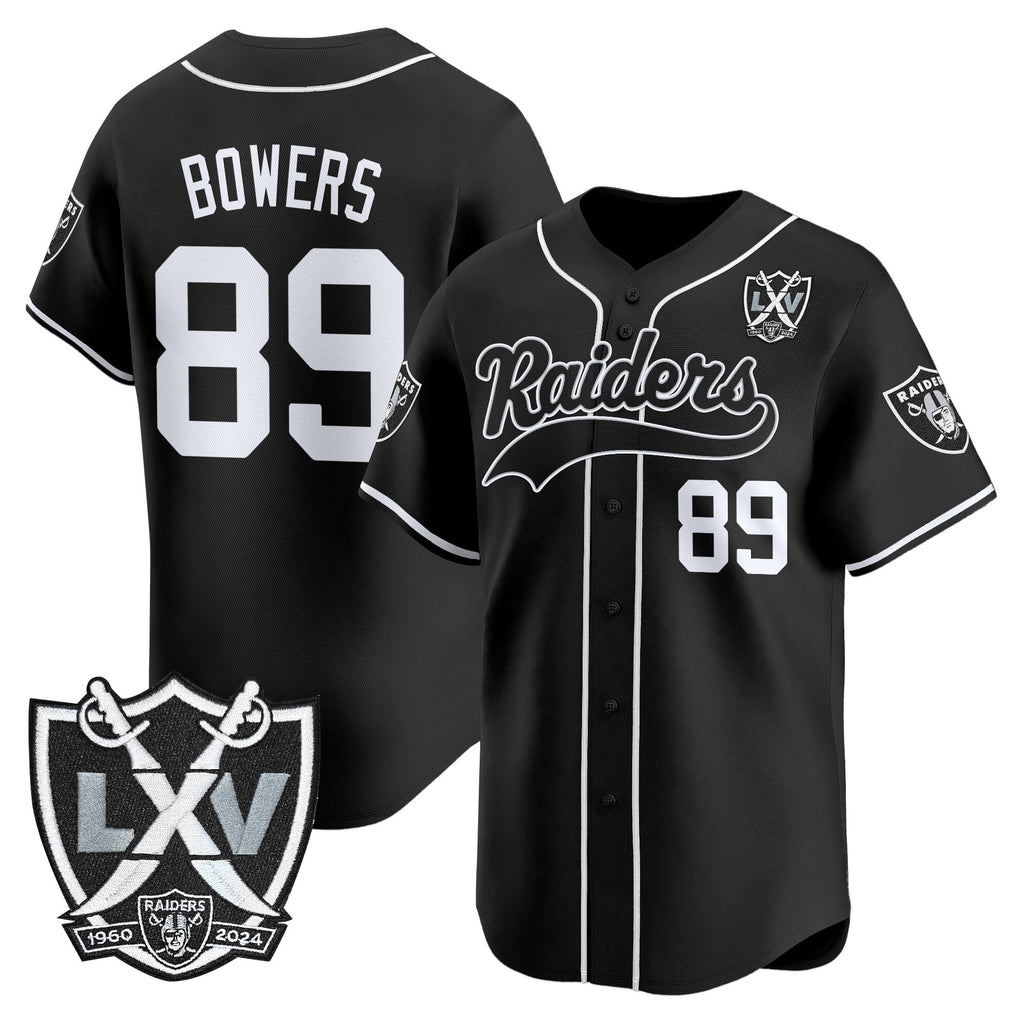 Men's Las Vegas Raiders 65th Anniversary Patch Vapor Baseball Jersey - All Stitched
