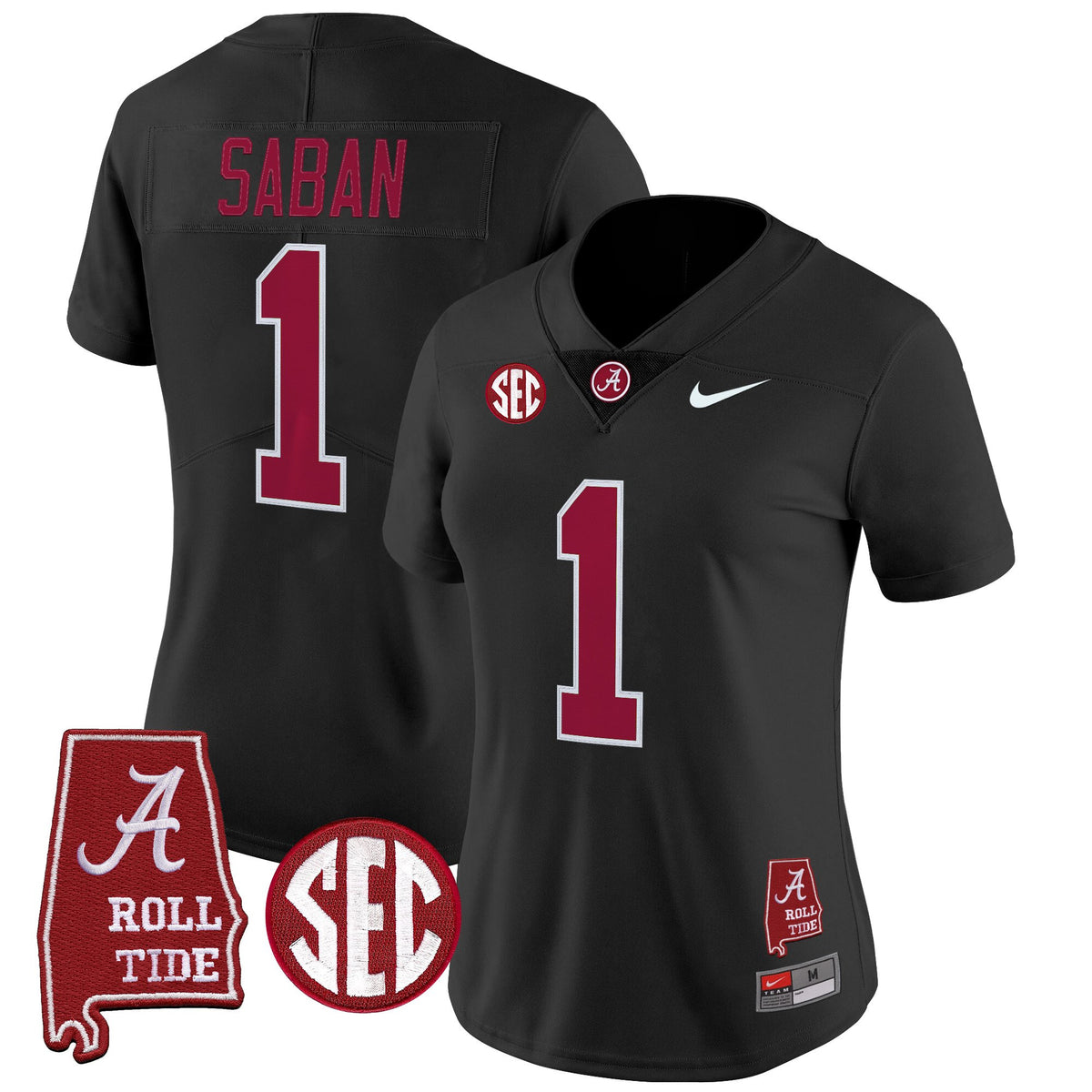 Women's Alabama Crimson Tide 2025 Vapor Limited Jersey - Alabama Map - All Stitched