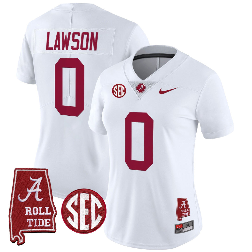 Women's Alabama Crimson Tide 2025 Vapor Limited Jersey - Alabama Map - All Stitched
