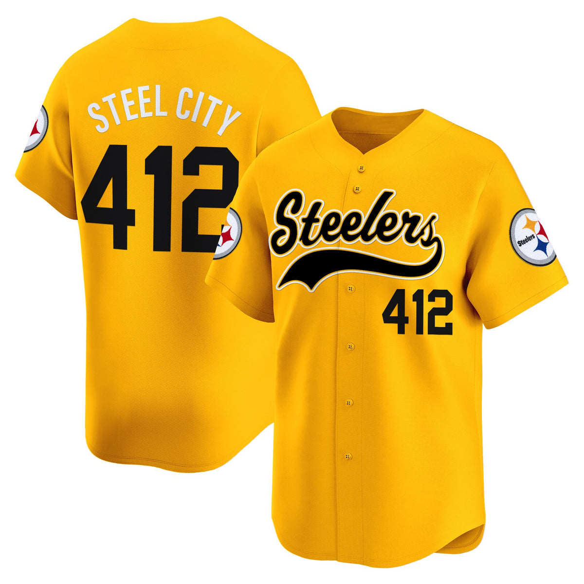 Men's Pittsburgh Steelers 2025 Vapor Baseball Jersey - All Stitched