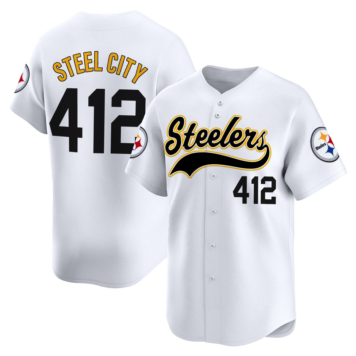 Men's Pittsburgh Steelers 2025 Vapor Baseball Jersey - All Stitched