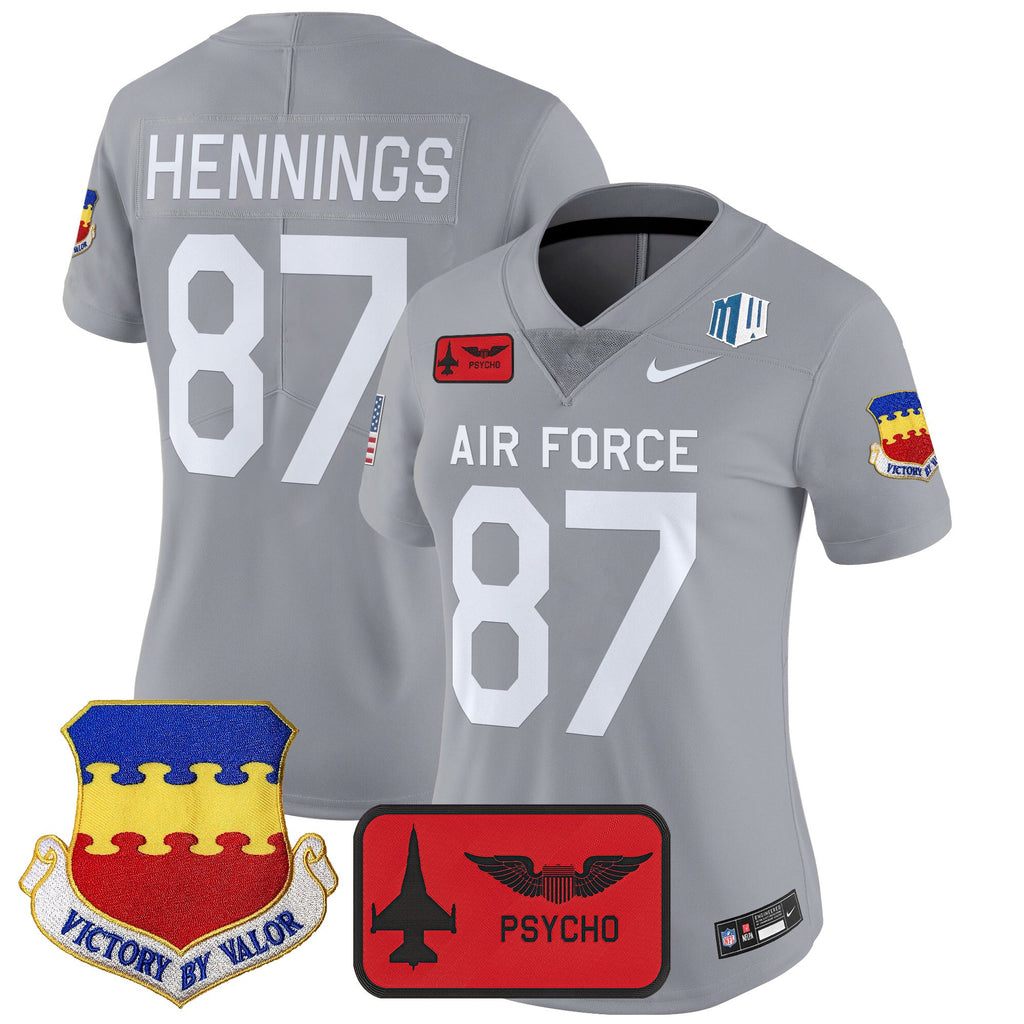 Women's Air Force Falcons 2025 'Air Power Legacy Series' Vapor Limited Jersey - All Stitched