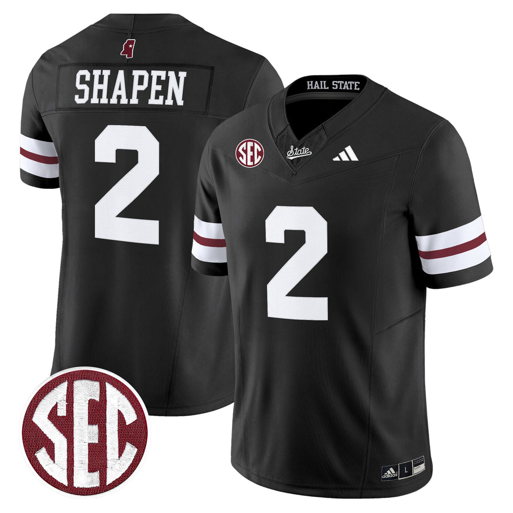 Men's Mississippi State Bulldogs 'Dark Mode' Vapor Limited Jersey - All Stitched