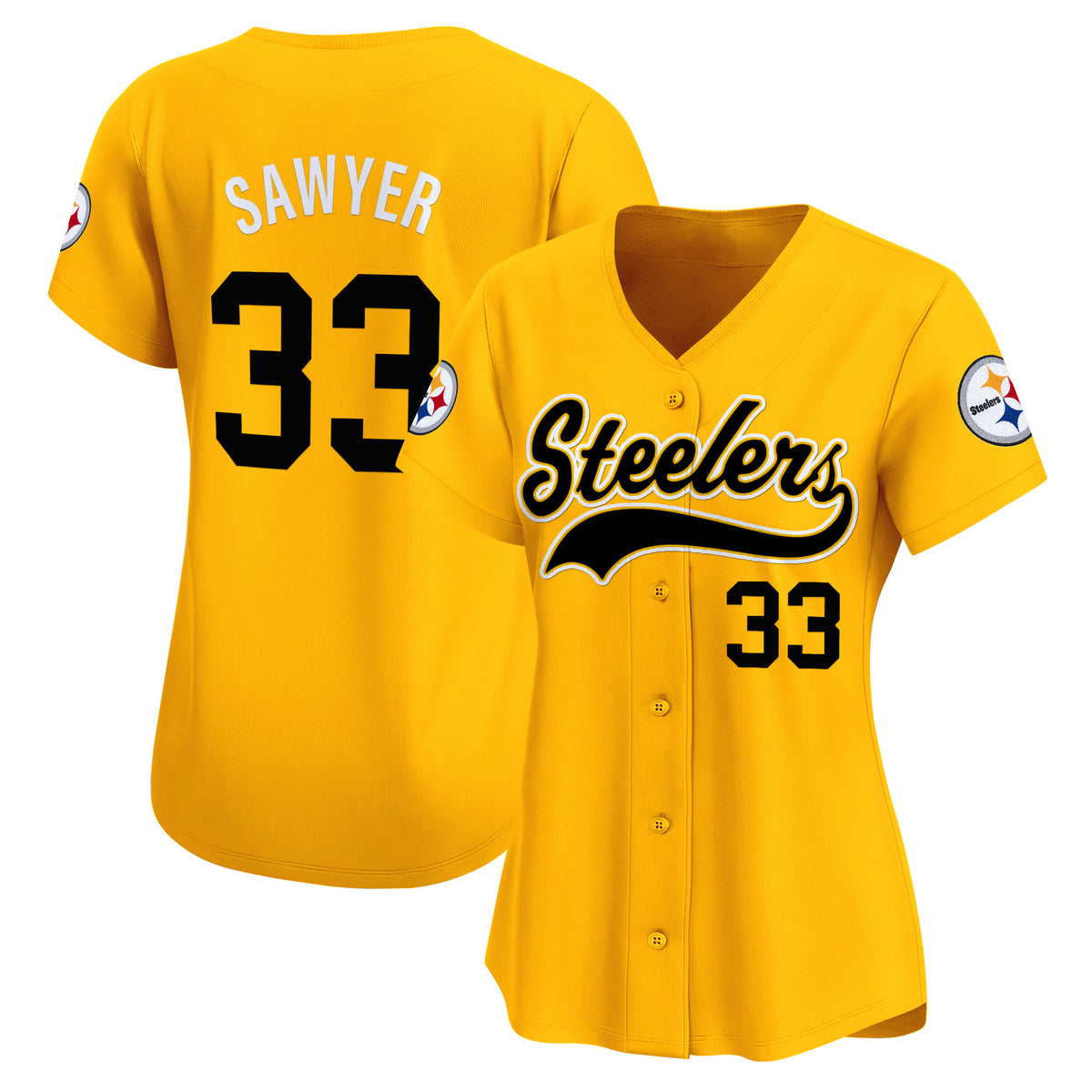 Women's Pittsburgh Steelers 2025 Vapor Baseball Jersey - All Stitched