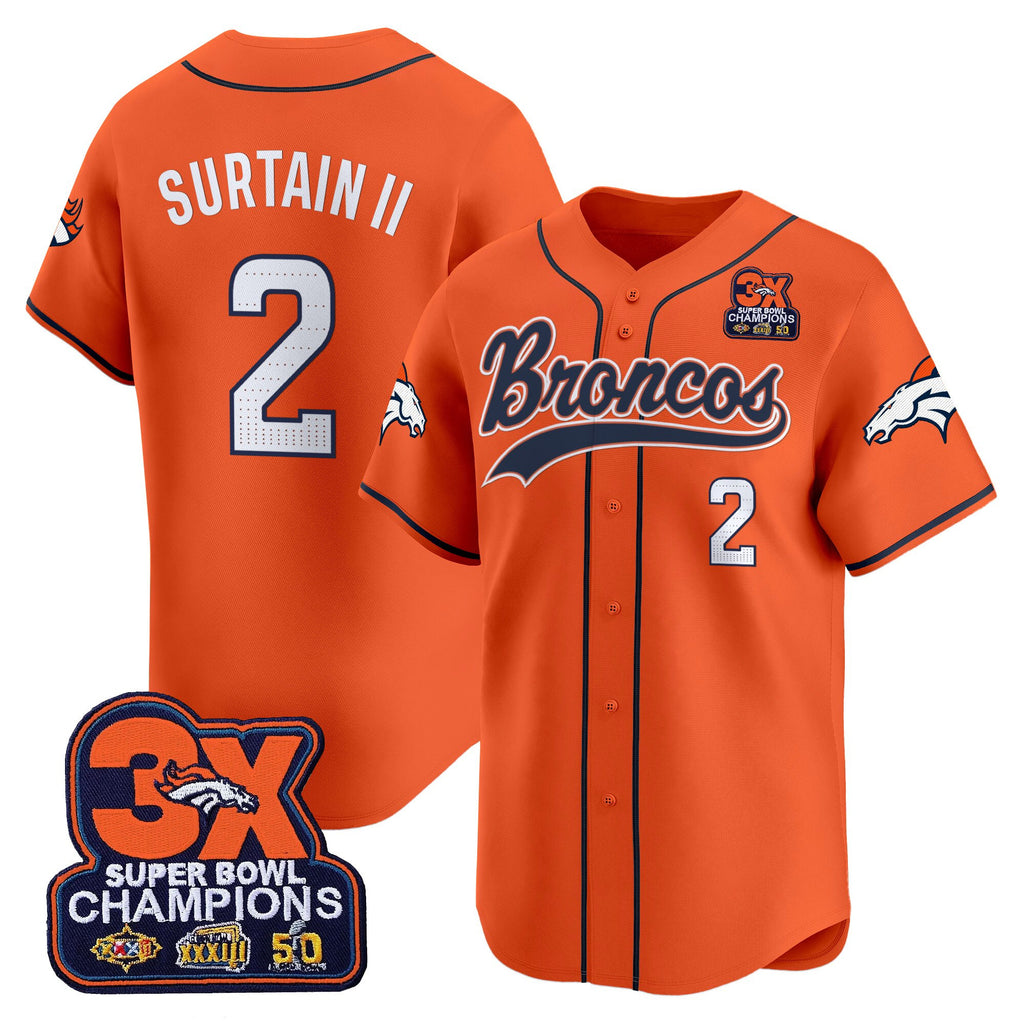 Men's Denver Broncos 2025 Vapor Baseball Jersey - All Stitched