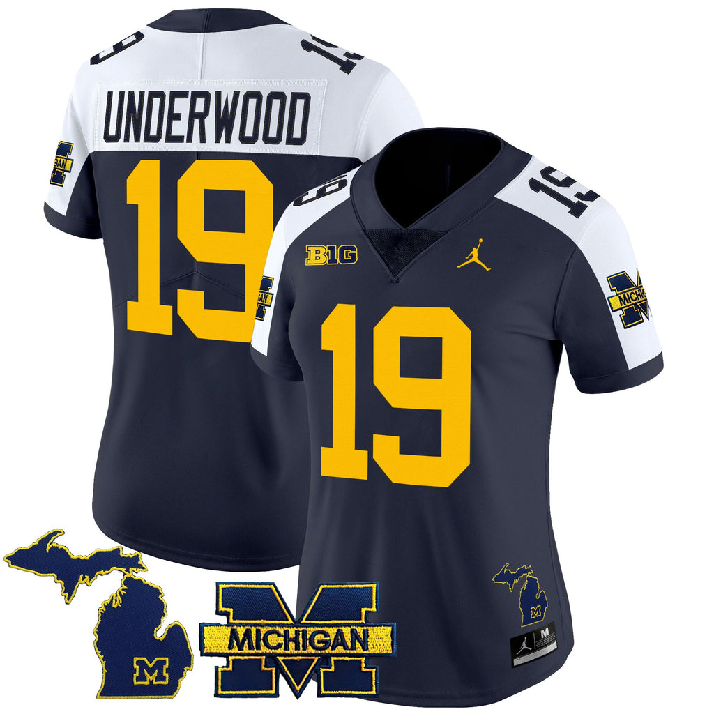Women's Michigan Wolverines 2025 Vapor Limited Jersey - All Stitched