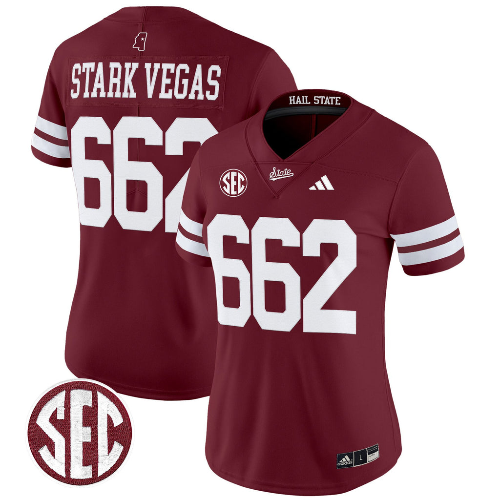 Women's Mississippi State Bulldogs 'Dark Mode' Vapor Limited Jersey - All Stitched