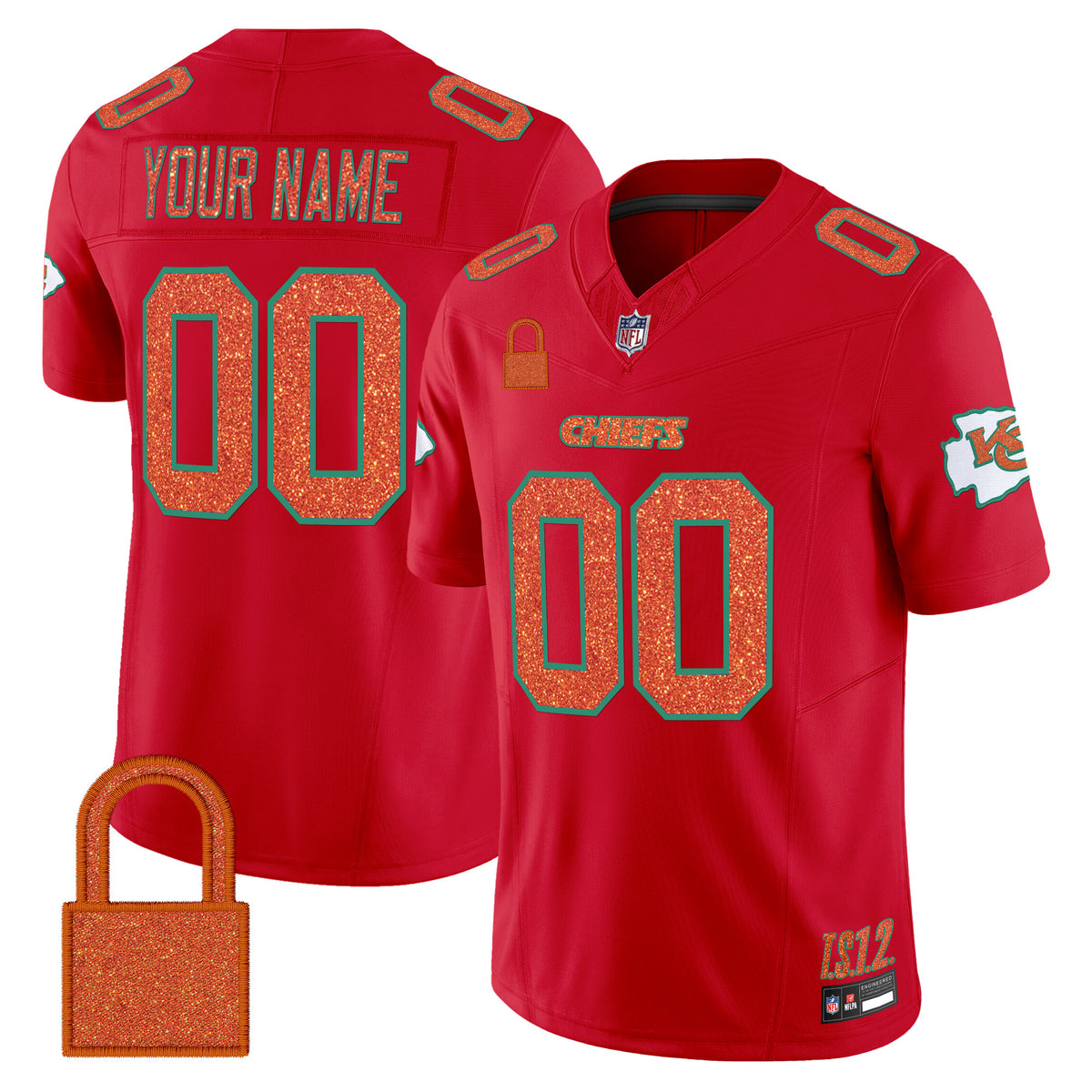 Kansas City Chiefs 'Taylor Swift - TS12 - The Life of a Showgirl' Vapor Limited Custom Jersey - All Stitched
