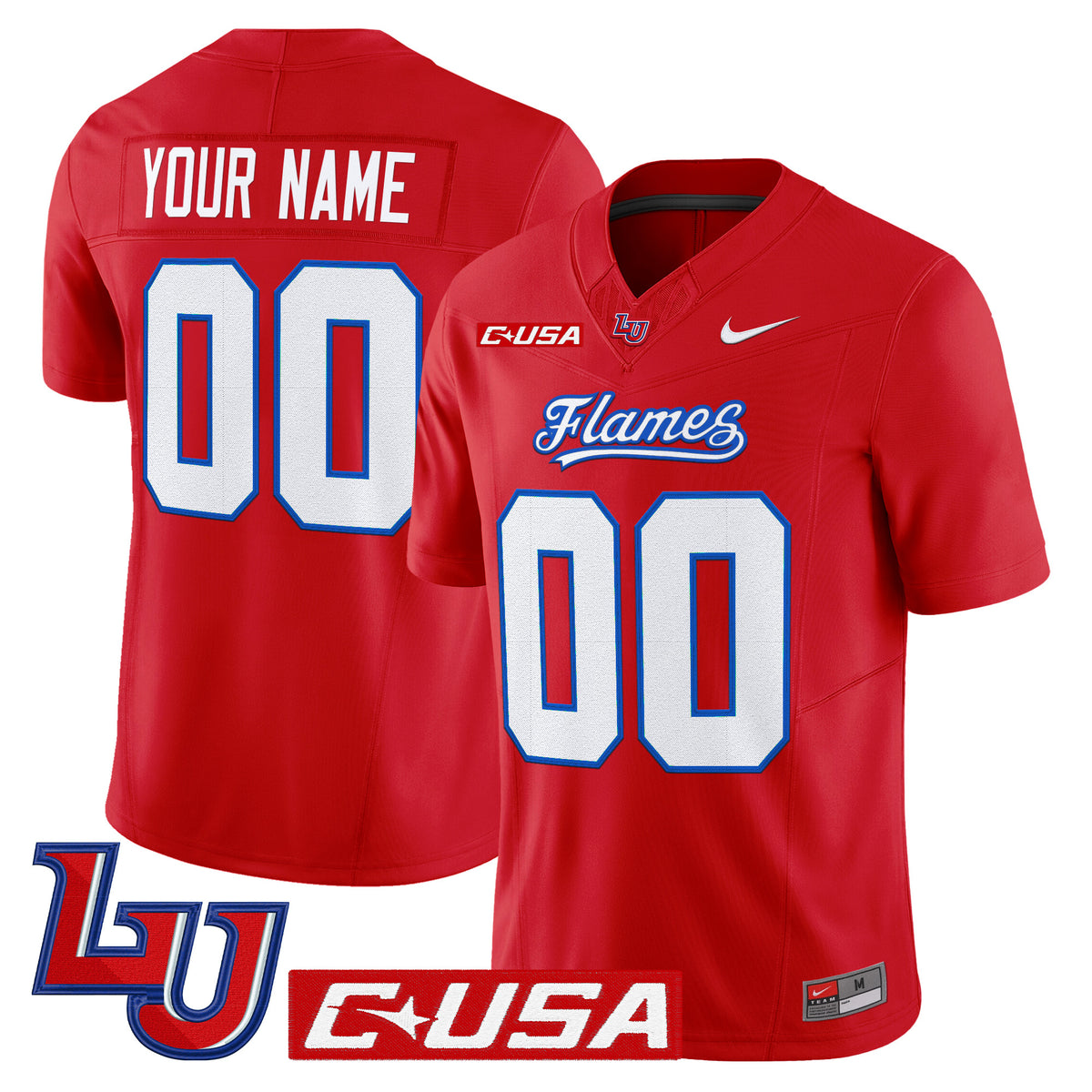 Liberty Flames 2025 Vapor Limited Custom Jersey - All Stitched