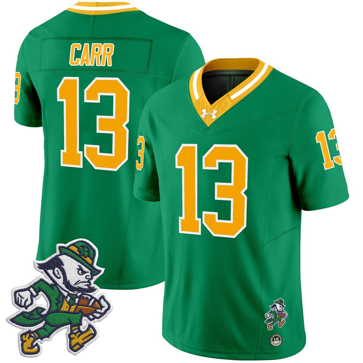 Men's Notre Dame Fighting Irish 2025 'Gridiron Leprechaun Edition' Vapor Limited Jersey – All Stitched