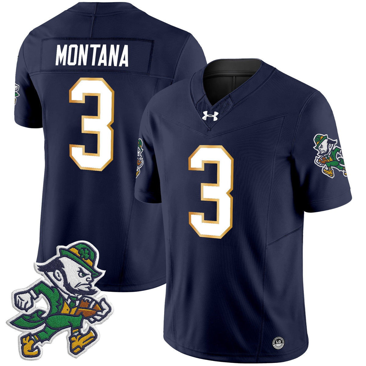 Men's Notre Dame Fighting Irish 2025 'Gridiron Leprechaun Edition' Vapor Limited Jersey – All Stitched