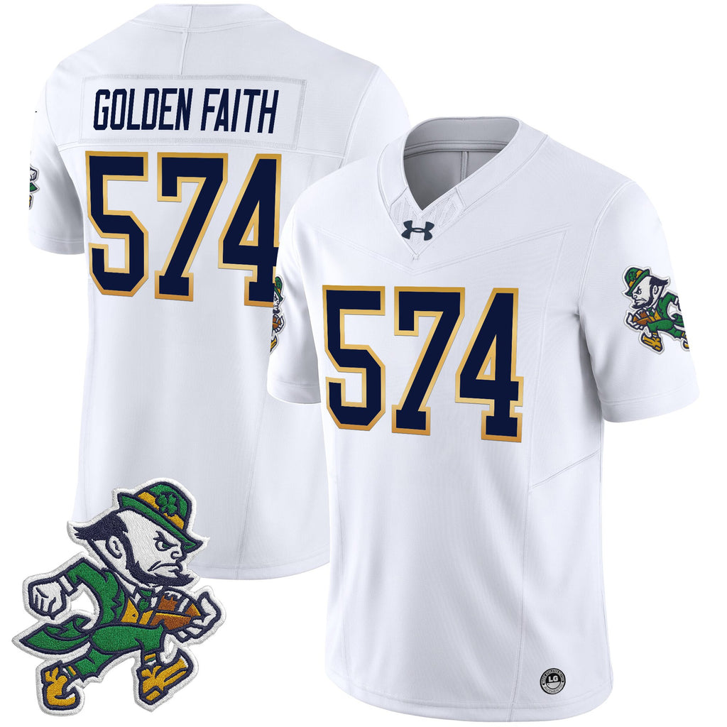 Men's Notre Dame Fighting Irish 2025 'Gridiron Leprechaun Edition' Vapor Limited Jersey – All Stitched