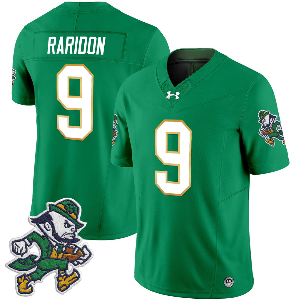 Men's Notre Dame Fighting Irish 2025 'Gridiron Leprechaun Edition' Vapor Limited Jersey – All Stitched