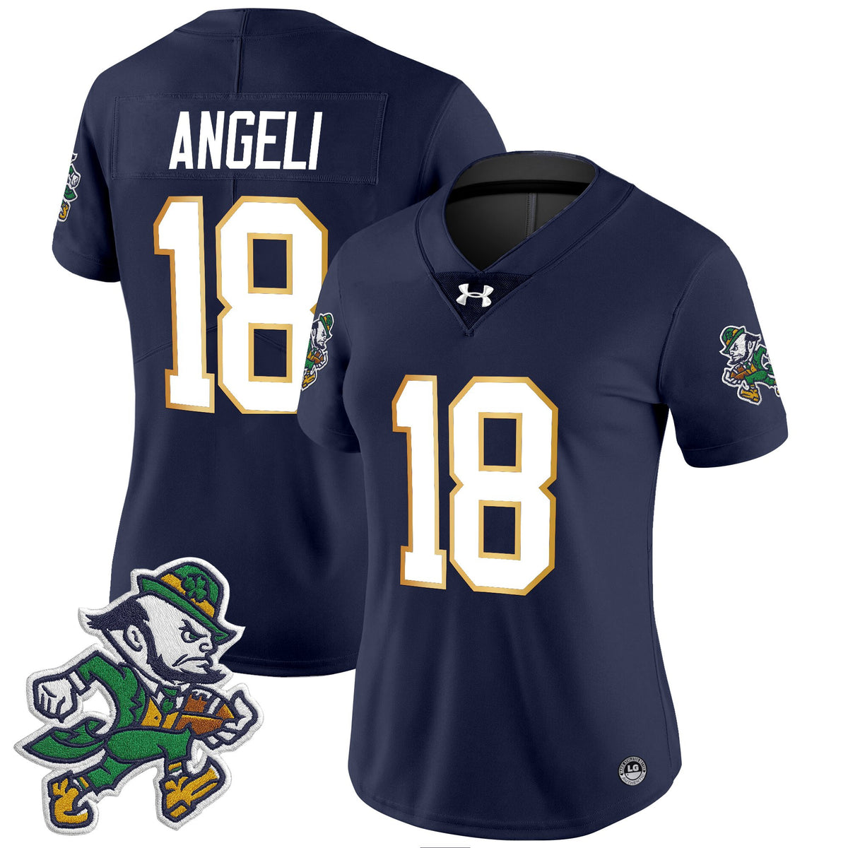 Women's Notre Dame Fighting Irish 2025 'Gridiron Leprechaun Edition' Vapor Limited Jersey – All Stitched