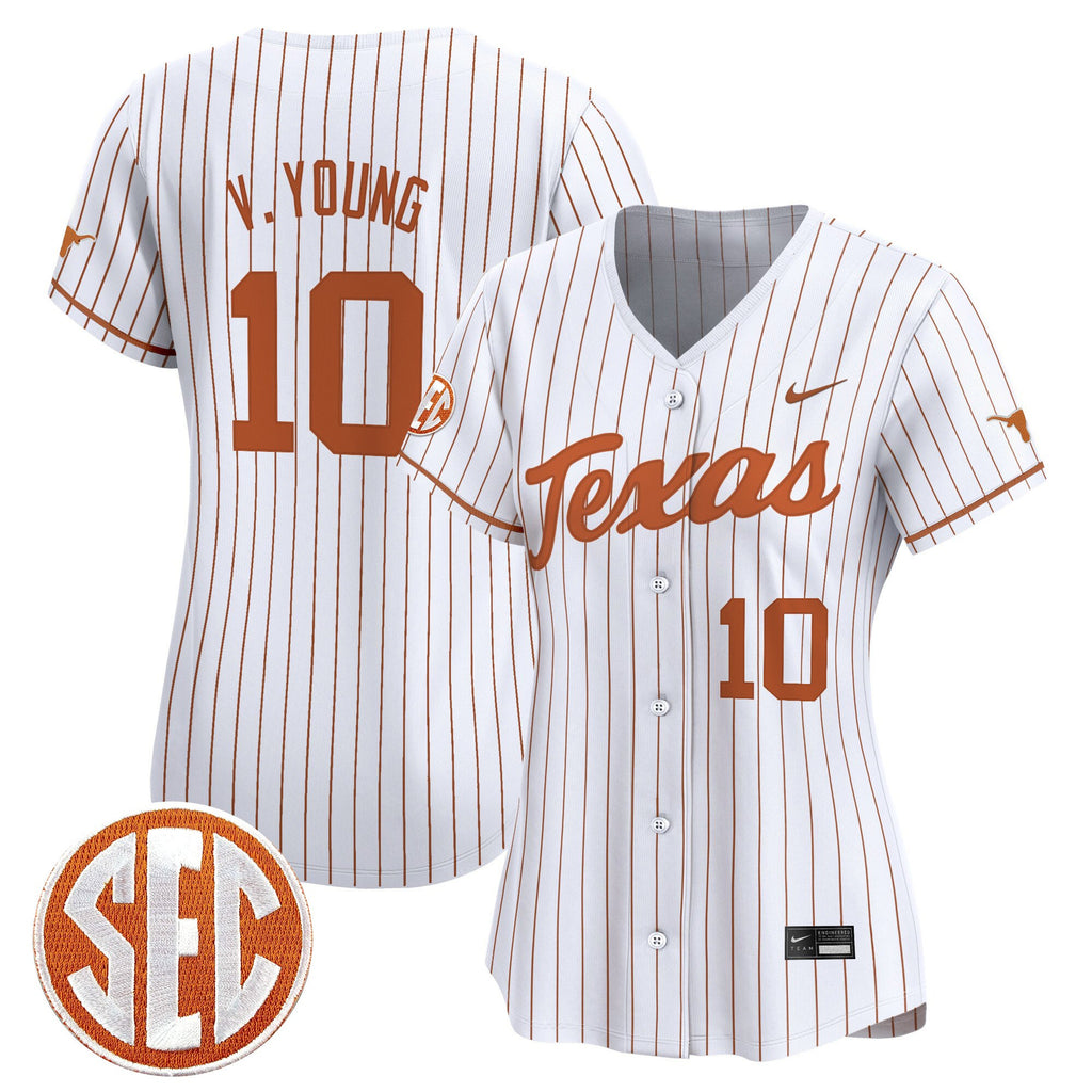 Women's Texas Longhorns 2025 Vapor Baseball Jersey - All Stitched