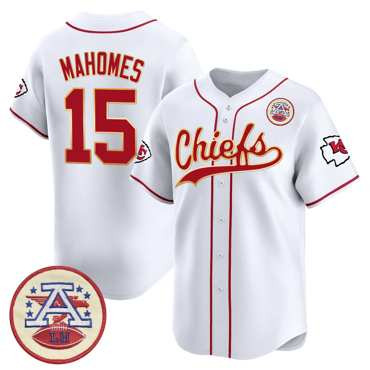 Men's Kansas City Chiefs 2025 Vapor Baseball Jersey - All Stitched