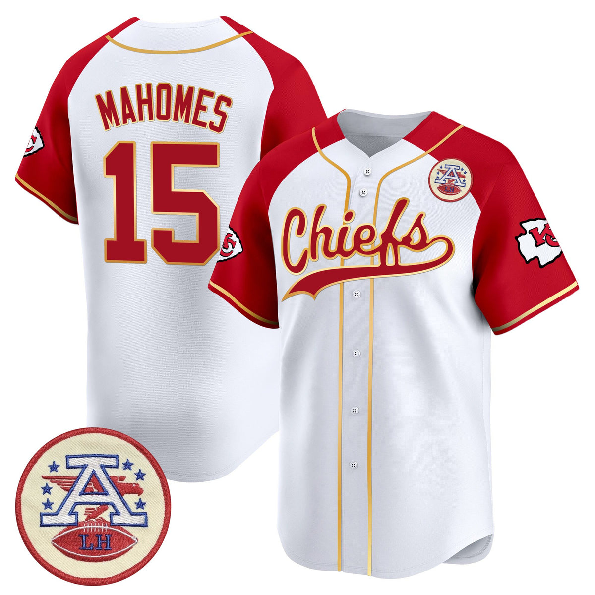 Men's Kansas City Chiefs 2025 Vapor Baseball Jersey - All Stitched