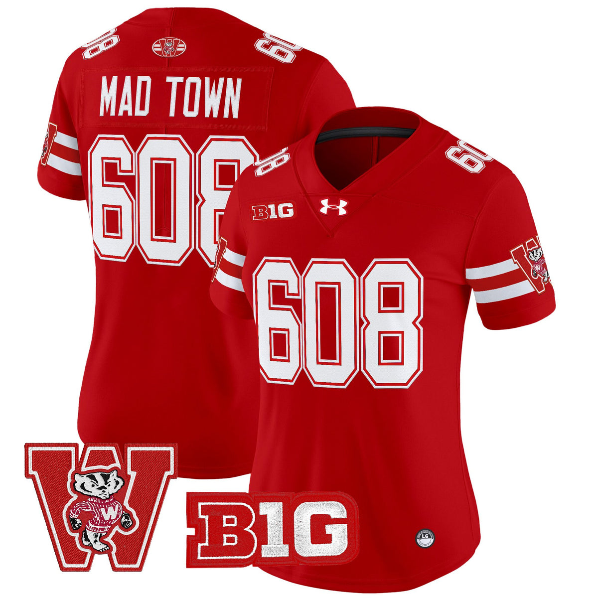 Women's Wisconsin Badgers Throwback Vapor Limited Jersey - All Stitched