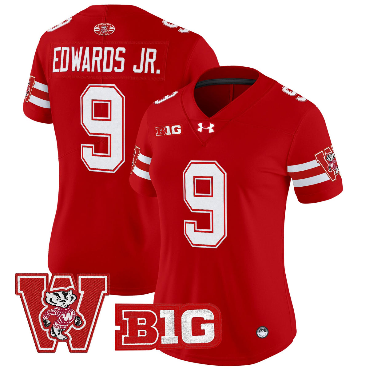 Women's Wisconsin Badgers Throwback Vapor Limited Jersey - All Stitched