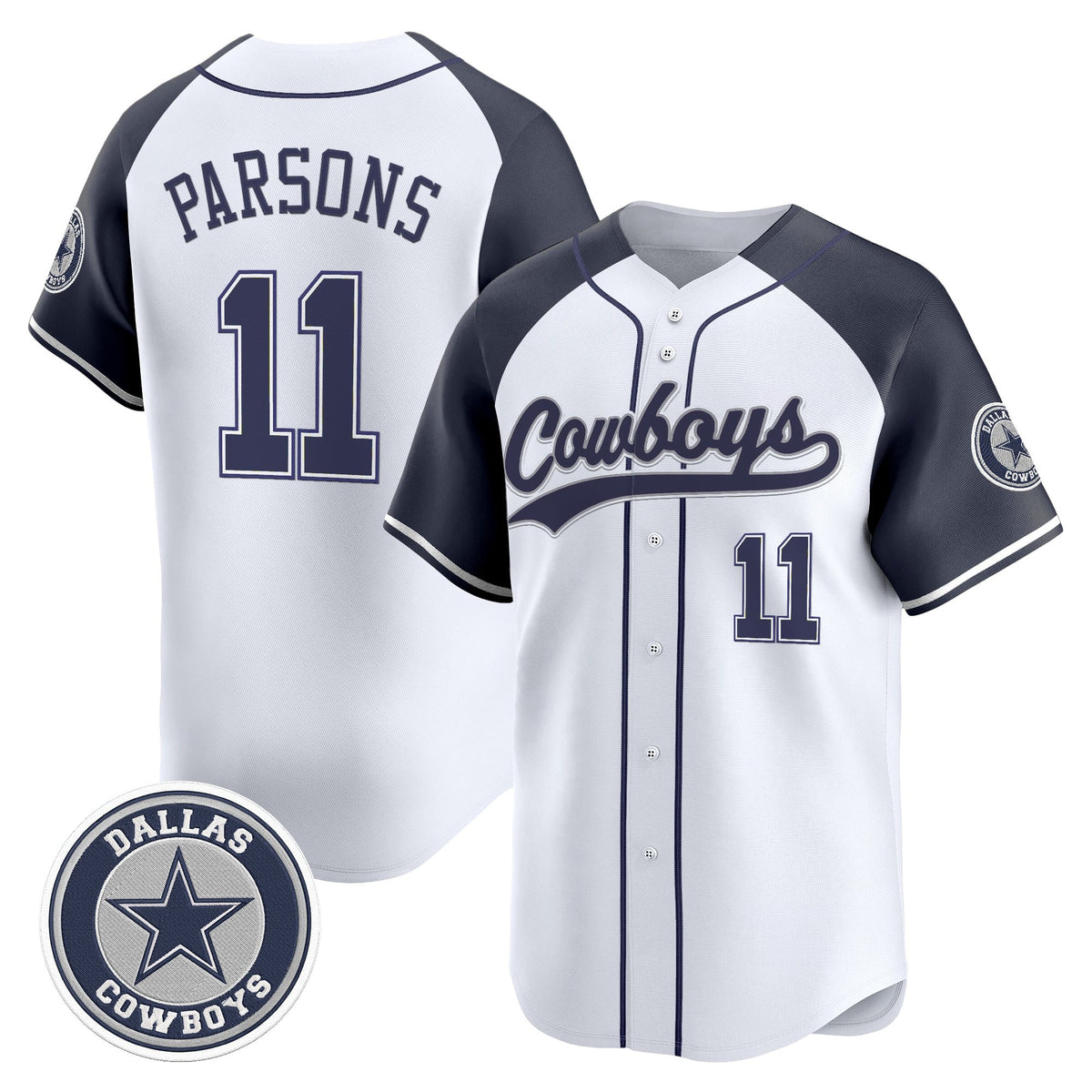 Men's Dallas Cowboys Vapor Baseball Jersey - All Stitched