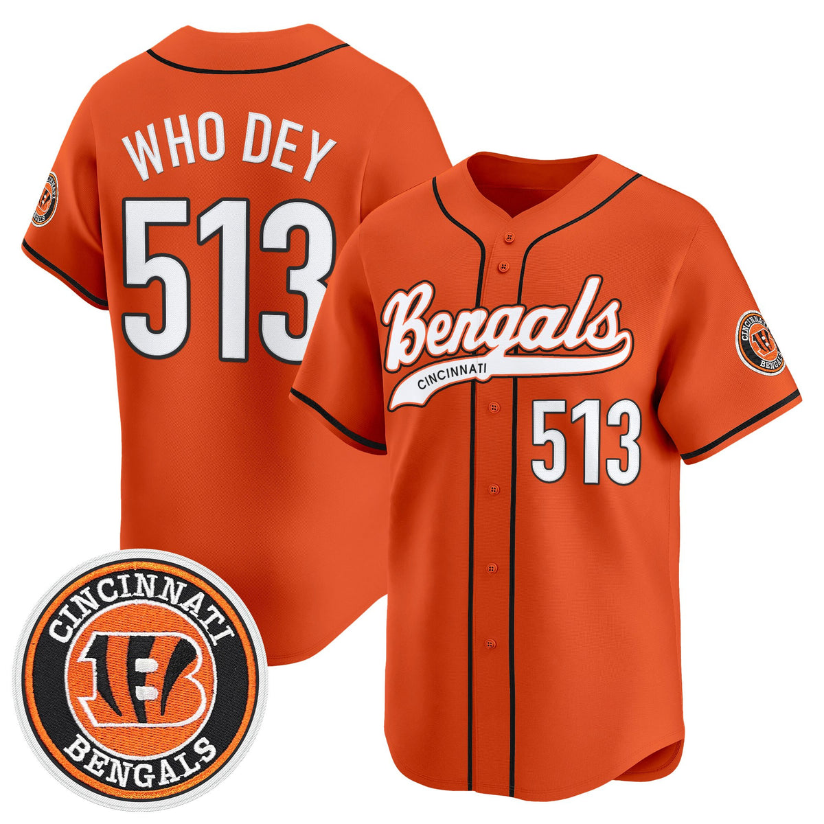 Men's Cincinnati Bengals 2025 Vapor Limited Baseball Jersey - All Stitched