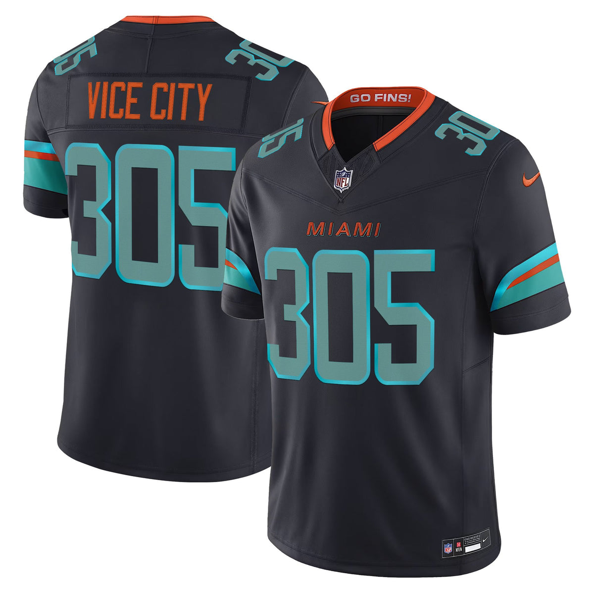 Men's Miami Dolphins 2025 "Rivalries" Vapor Limited Jersey - All Stitched
