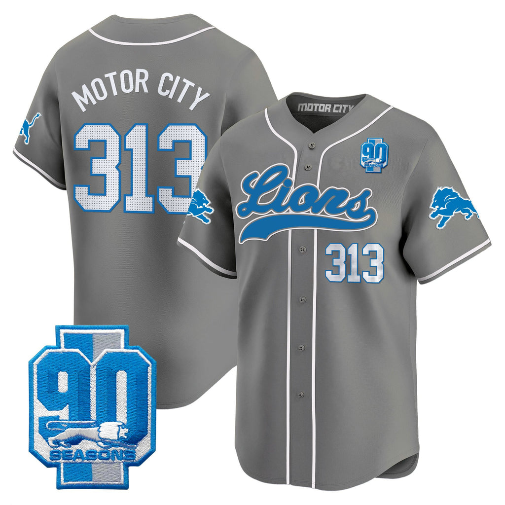 Men's Detroit Lions 2025 Vapor Baseball Jersey - All Stitched