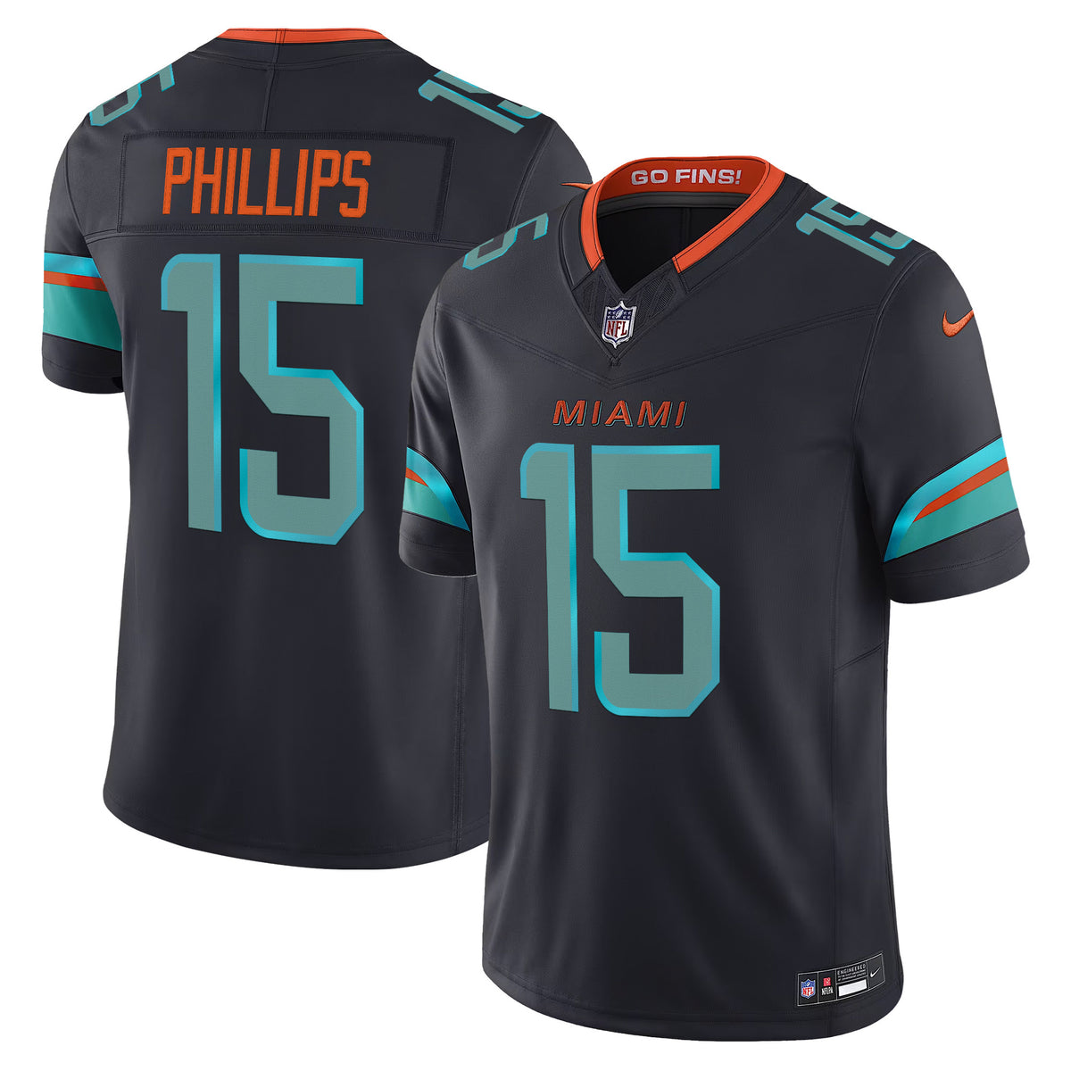 Men's Miami Dolphins 2025 "Rivalries" Vapor Limited Jersey - All Stitched