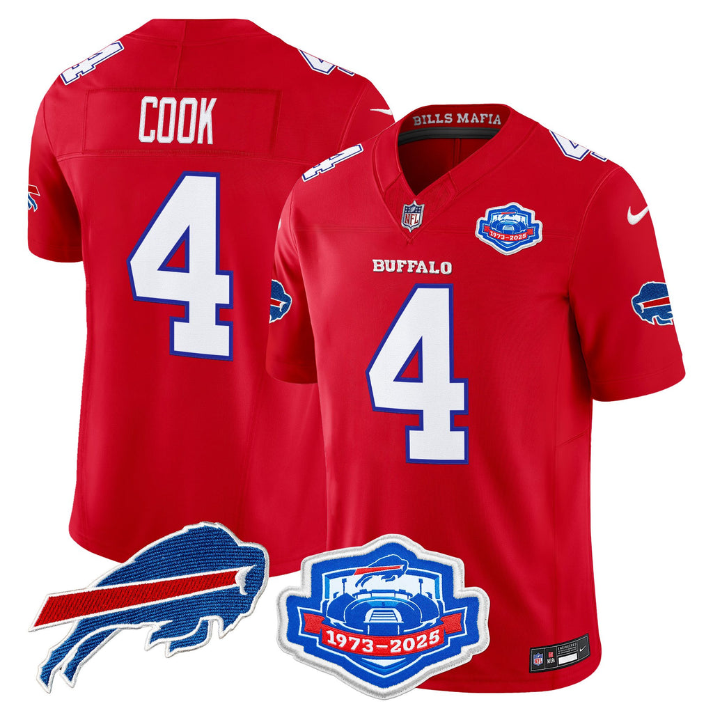 Men's Buffalo Bills 2025 "Rivalries" Vapor Limited Jersey - Farewell Season Patch - All Stitched