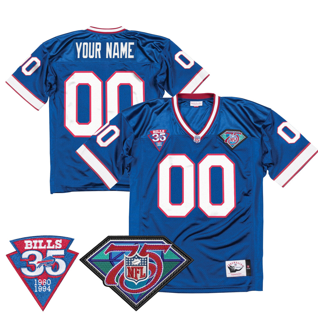 Buffalo Bills Throwback Custom Jersey - All Stitched