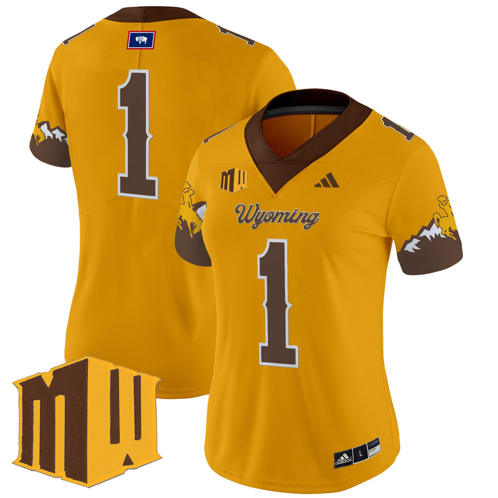 Women's Wyoming Cowboys 2025 Vapor Limited Jersey - All Stitched