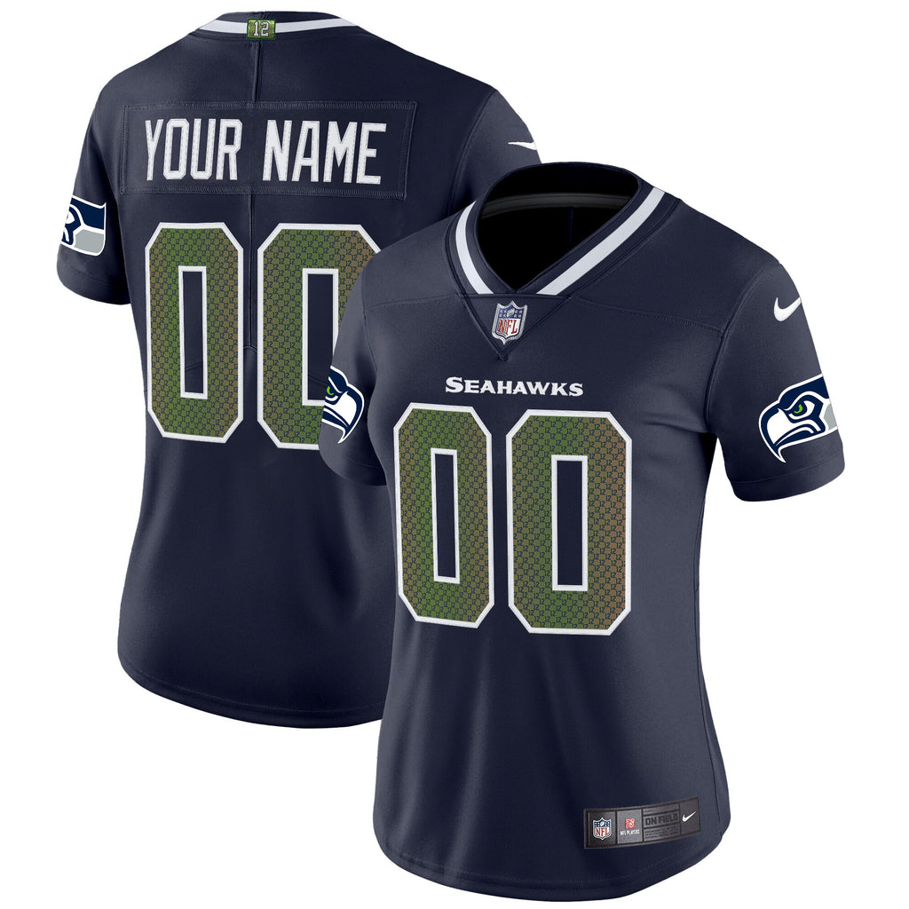Seattle Seahawks 2025 "Rivalries" Vapor Limited Custom Jersey - All Stitched