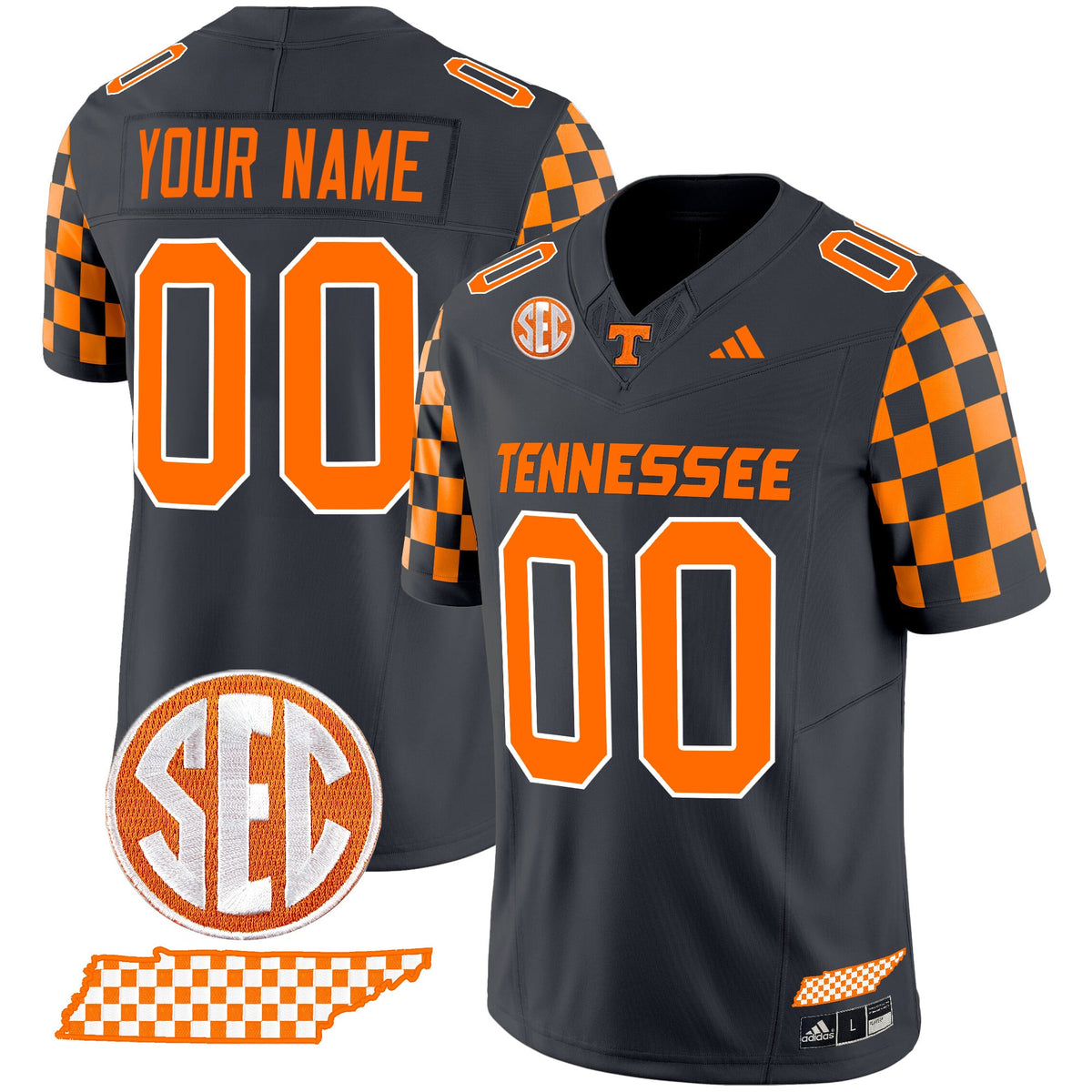 Tennessee Volunteers 'Rebrand 2026' Checkerboard Vapor Limited Custom Jersey - All Stitched