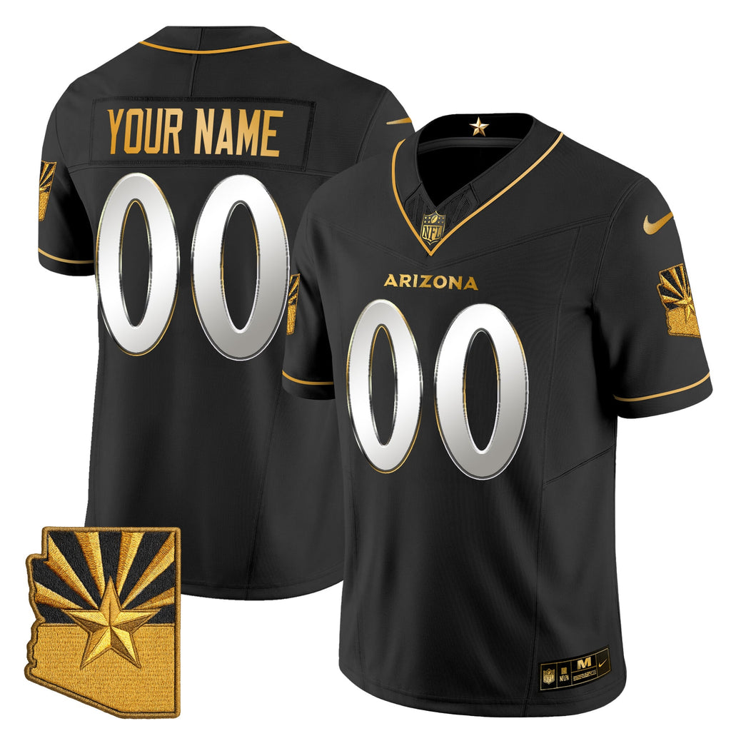 Arizona Cardinals 2025 "Rivalries" Gold Vapor Limited Custom Jersey - All Stitched