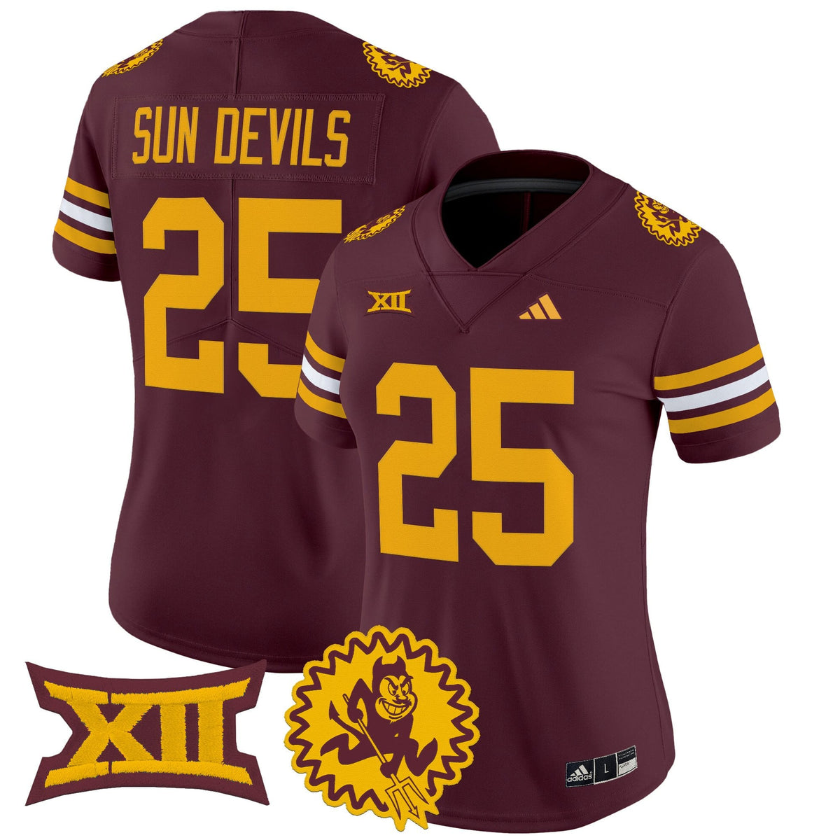 Women's Arizona State Sun Devils 1975 Throwback Vapor Limited Jersey - All Stitched