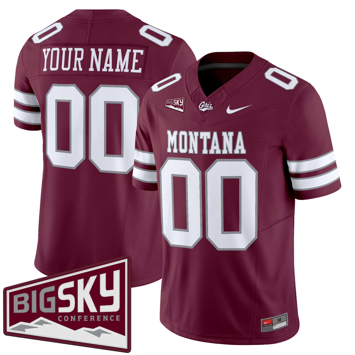 Montana Grizzlies 2025 Vapor Limited Custom Jersey - All Stitched