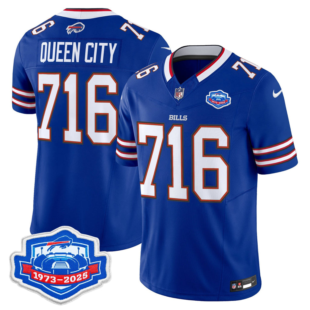 Men's Buffalo Bills 2025 Farewell Season Patch Vapor Limited Jersey - All Stitched