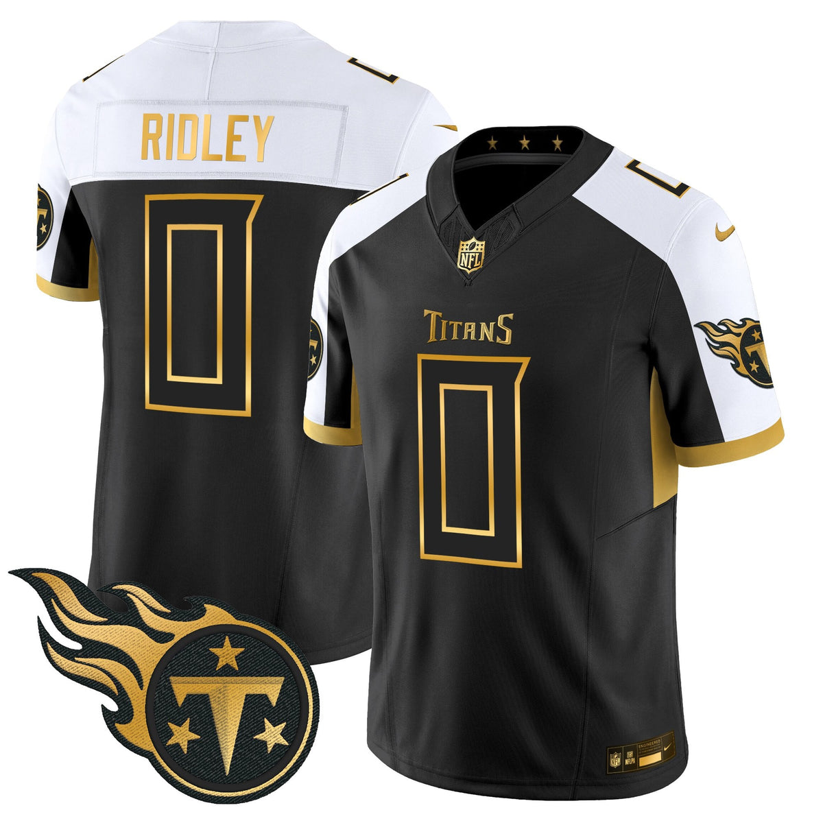 Men's Tennessee Titans 2025 Gold Vapor Limited Jersey - All Stitched