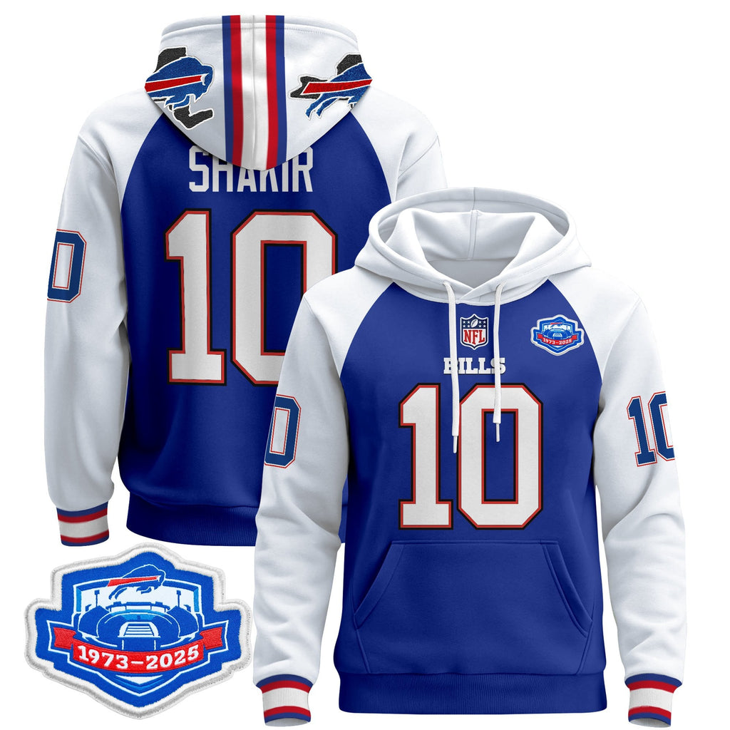 Men's Buffalo Bills 2025 Farewell Season Patch Pullover Hoodie - All Stitched