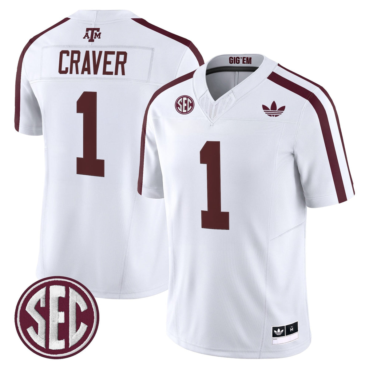 Men's Texas A&M Aggies 2025 Vapor Limited Jersey V2 - All Stitched