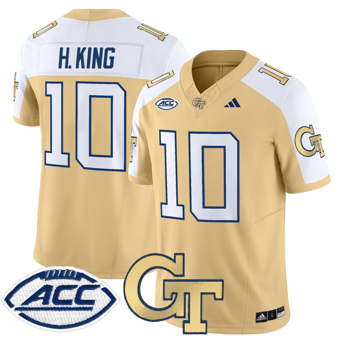 Youth's Georgia Tech Yellow Jackets 2025 Vapor Limited Jersey - All stitched